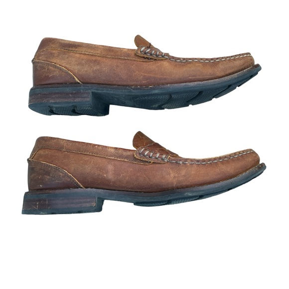 Sperry Men’s Leather Slip on Loafer Shoe Size 8.5 Brown STS10202 Preowned - Picture 5 of 9